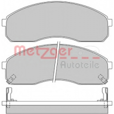 1170501 METZGER Комплект тормозных колодок, дисковый тормоз