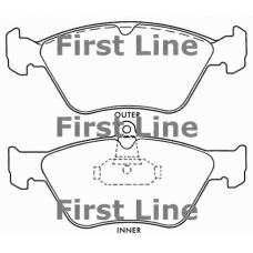 FBP1296 FIRST LINE Комплект тормозных колодок, дисковый тормоз