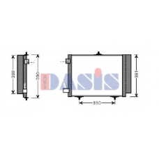 062004N AKS DASIS Конденсатор, кондиционер
