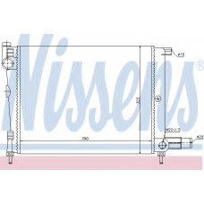 61391 NISSENS Радиатор, охлаждение двигателя