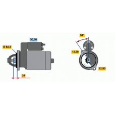 0 986 010 850 BOSCH Стартер