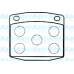 BP-6586 KAVO PARTS Комплект тормозных колодок, дисковый тормоз