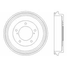 MBD194 MINTEX Тормозной барабан