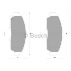 0 986 AB1 170 BOSCH Комплект тормозных колодок, дисковый тормоз