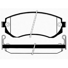 J PA-177AF JAPANPARTS Комплект тормозных колодок, дисковый тормоз