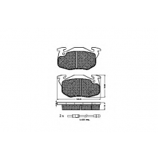 31071 SPIDAN Комплект тормозных колодок, дисковый тормоз