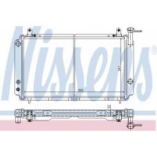 62426 NISSENS Радиатор, охлаждение двигателя