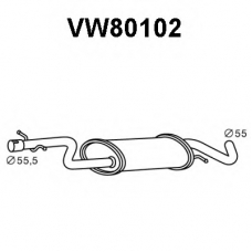 VW80102 VENEPORTE Предглушитель выхлопных газов