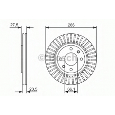 0 986 479 849 BOSCH Тормозной диск