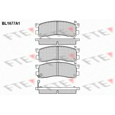 BL1677A1 FTE Комплект тормозных колодок, дисковый тормоз