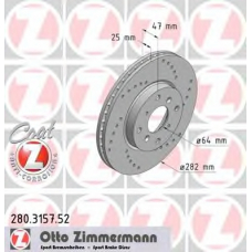 280.3157.52 ZIMMERMANN Тормозной диск