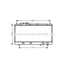 MZ2176 AVA Радиатор, охлаждение двигателя