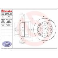 08.B273.10 BREMBO Тормозной диск