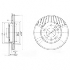 BG3563 DELPHI Тормозной диск