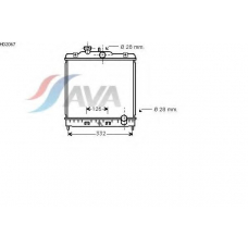 HD2067 AVA Радиатор, охлаждение двигателя