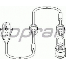 203 971 TOPRAN Датчик, износ тормозных колодок