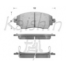 D2194 KAISHIN Комплект тормозных колодок, дисковый тормоз