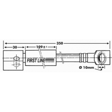 FBH6337 FIRST LINE Тормозной шланг