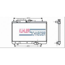 0209601 KUHLER SCHNEIDER Радиатор, охлаждение двигател