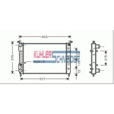 1715401 KUHLER SCHNEIDER Радиатор, охлаждение двигател