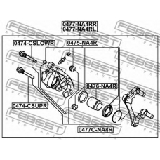 0477-NA4RL FEBEST Тормозной суппорт