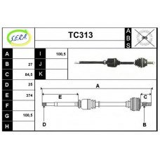 TC313 SERA Приводной вал