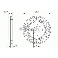 0 986 479 T19 BOSCH Тормозной диск