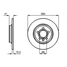 0 986 478 569 BOSCH Тормозной диск