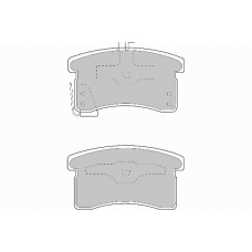 FD6935A NECTO Комплект тормозных колодок, дисковый тормоз