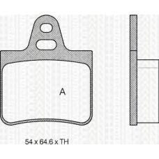 8110 38783 TRIDON Brake pads - rear