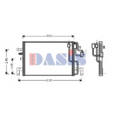 192000N AKS DASIS Конденсатор, кондиционер