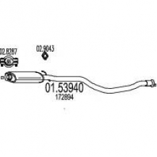 01.53940 MTS Средний глушитель выхлопных газов
