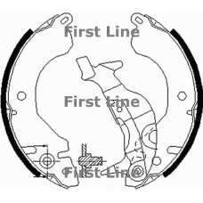 FBS182 FIRST LINE Комплект тормозных колодок