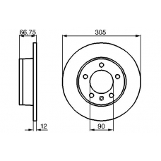 0 986 478 970 BOSCH Тормозной диск