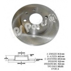 IBT-1411 IPS Parts Тормозной диск