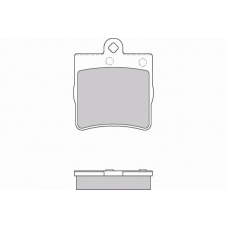12-0861 E.T.F. Комплект тормозных колодок, дисковый тормоз