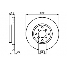 0 986 478 681 BOSCH Тормозной диск