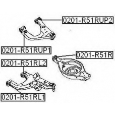 0201-R51R ASVA Подвеска, рычаг независимой подвески колеса