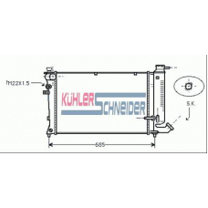 1507401 KUHLER SCHNEIDER Радиатор, охлаждение двигател