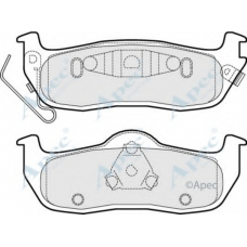 PAD1492 APEC Комплект тормозных колодок, дисковый тормоз
