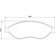 363710201657 MAGNETI MARELLI Комплект тормозных колодок, дисковый тормоз