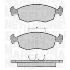 363916060249 MAGNETI MARELLI Комплект тормозных колодок, дисковый тормоз