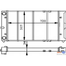 8MK 376 715-281 HELLA Радиатор, охлаждение двигателя