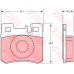 GDB987 TRW Комплект тормозных колодок, дисковый тормоз