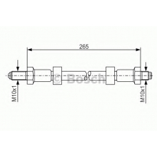 1 987 476 123 BOSCH Тормозной шланг