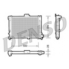 DRM25005 DENSO Радиатор, охлаждение двигателя