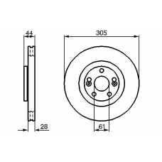 0 986 479 109 BOSCH Тормозной диск