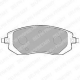 LP1718<br />DELPHI<br />Комплект тормозных колодок, дисковый тормоз