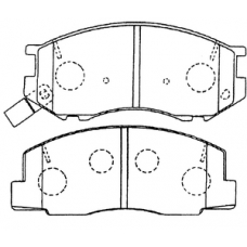 PN-1328 JNBK Колодки тормозные