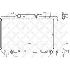 10-25061-SX STELLOX Радиатор, охлаждение двигателя